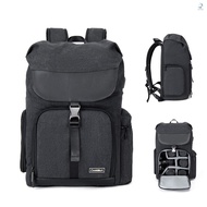 Cwatcun M8 Photography Camera Bag Camera Backpack Waterproof Compatible with Canon///Digital SLR Camera Body/Lens/Tripod/14in Laptop/Water Bottle