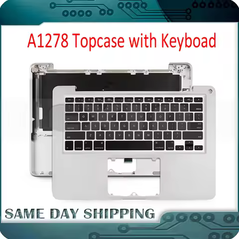 New A1278 Keyboard Topcase for Macbook Pro 13" A1278 US UK English French German Spanish Palm Rest w