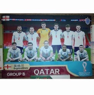 [瑕疵品]2022 世界盃 英格蘭 海報 國家隊 足球 球隊 世界杯 (相紙印) England Football World Cup Poster