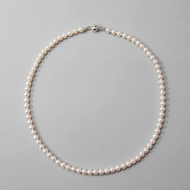 Akoya珍珠項鍊 5.0-5.5毫米銀