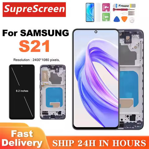 6.12'' LCD For Samsung S21 5G LCD Display SM-G991B G991B/DS G991U Touch Screen Digitizer Assembly Re