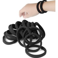 2 Strands Seamless Black Hair Ties