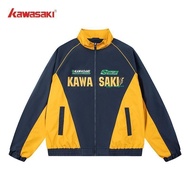 [Dodo Shopping] Racing Jacket Kawasaki Kawasaki Motorcycle Style Embroidered Logo Loose Casual Sport