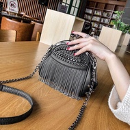 Small Small Black Bag Messenger Bag Female Korean Small ck Bag Chain Bag