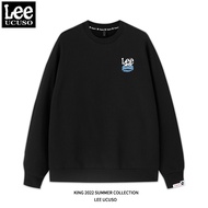 LEE UCUSO เสื้อยืดคอกลมร่วมแบรนด์ สำหรับผู้ชายและผู้หญิง เสื้อตัวบนพิมพ์ลายการ์ตูน Sesame Street แบร