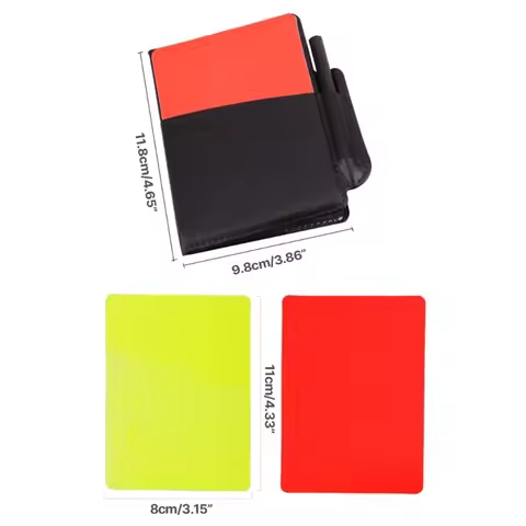 Football Redness Yellow Card Set Sports Football Referee Redness Yellow Card Set Soccer Warning and 