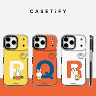 Brush Rabbit P Q R Letter Soft Phone Case For iPhone 17 Pro Max 16 Plus 15 14 13 12 11 Shockproof Pr