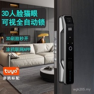 Fingerprint Lock Face Bedroom Cross-Border Combination Lock Smart Lock Household Graffiti Hotel 3d S