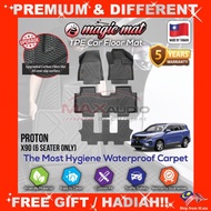 PROTON X90 (6-Seater Only) MAGIC MAT 5D TPE Carpet Car Mat Alas Kaki Karpet Kereta (5-Yrs Warranty)