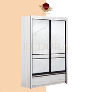 【𝚂𝙸𝙰𝙿 𝙿𝙰𝚂𝙰𝙽𝙶】 Eudora 4 feet Sliding Doors Wardrobe / 4ft X 6ft Sliding Doors Wardrobe / Almari Baju 