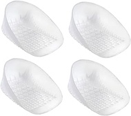 2 Pairs u-shaped heel pad heel inserts for boots heel lift inserts heel sleeve cracked heel protectors silicone heel protector heel liners white men and women floor mat sebs soft