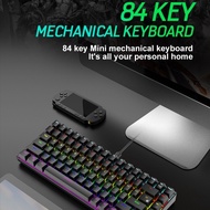 Jxck84-1 Wired 2m Waterproof 84-Key Mechanical Keyboard Luminous Hot Swap Gaming Gaming Keyboard