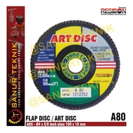 Nippon Resibon FLAP DISC ART DISC/ 4" x 5/ 8" or 4inch 100x16 A80