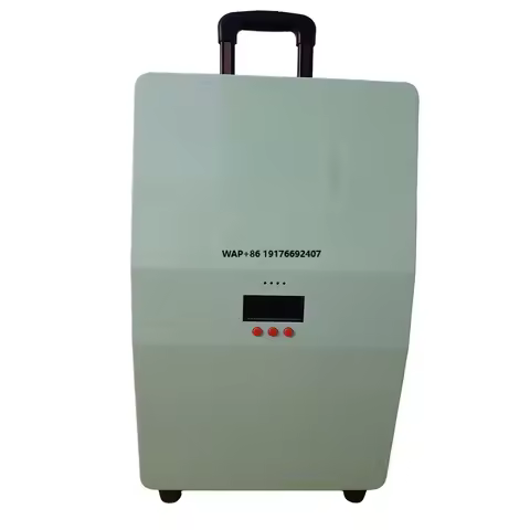 5000W Portable Rolling Power Station 5.12KWh for Camping Outdoor RV Fast Charge LiFePO4 Wheeled Port