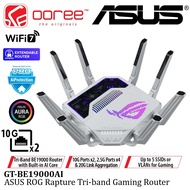 ASUS ROG Rapture GT-BE19000AI 19000Mbps WiFi 7 Tri Band Wireless Router Dual 10G Ports 4 2.5G Ports 