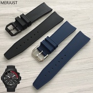 Suitable for IWC IWC Natural silicone rubber strap silicone strap IW navy watch323101 Fits 22mm