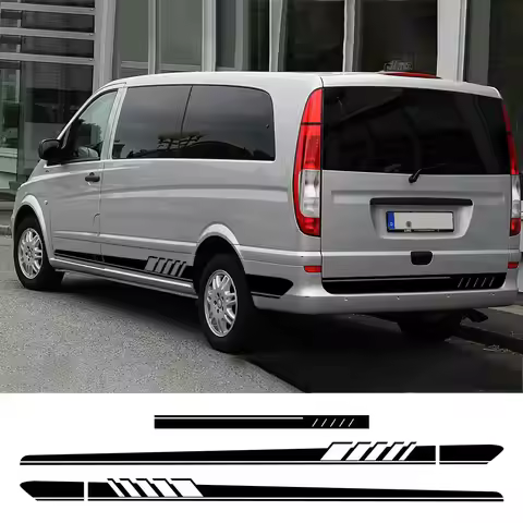 3Pcs Car Stickers For Mercedes Benz Vito V Class Viano W638 W639 W447 Marco Polo EQV Camper Van Viny