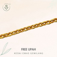 [Kedai Emas Gemilang] 500984 Gold Bracelets (16Cm) (10.31G) [916 Gold]