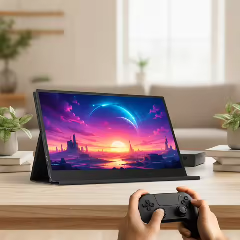 13.3 Inch OLED Portable Gaming Monitor FHD Screen 1ms Response Time 100% DCI-P3 Mini PC Monitor IPS