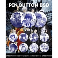 BSD ANIME BUTTON PIN BUNGOU STRAY DOGS BADGE PIN/ FUKUZAWA CHUUYA AKUTAGAWA GOGOL KYOKA RANPO AYATSU