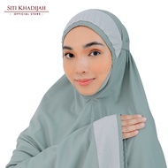 Siti Khadijah Telekung Broderie Yuzuk in Iceberg Green