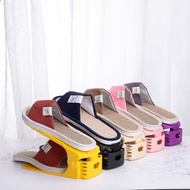 10pcs Space Saver, Adjustable Shoe Storage Rack Holder with Double Layer Organizer,- multicolor