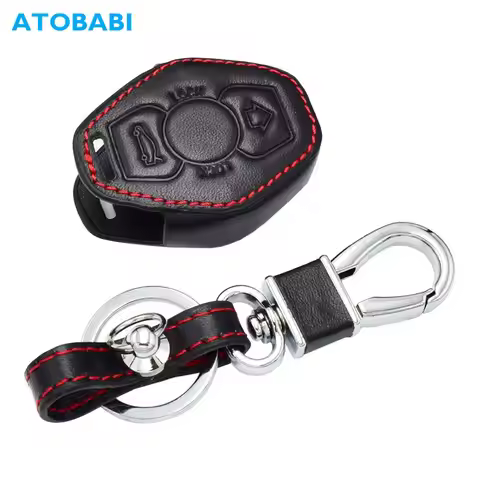 Leather Car Key Cover Auto Accessory For BMW 5 6 M5 M6 Series E34 E36 E38 E39 E60 E61 E63 E64 Remote