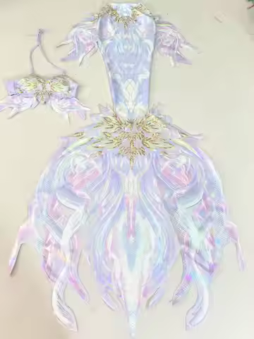 MRYUNER Original Colorful Mermaid Tail Swimsuit Oceanarium Diving Shooting Diving Under Adult Mermai