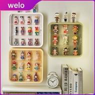 【Limited stock】 WELO Wall Mounted Showcase Clear Blind Box Jewelry Figures Display Case 3 Layer Stor
