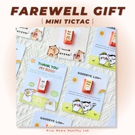Resign Farewell Gift ｜Mini Tic Tac | Thank You Small Gift for Colleague Farewell ｜cute gift