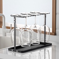 ⭐️【มีในสต๊อก+คลังสินค้าท้องถิ่น】⭐Stainless Steel Red Wine Glass Rack Upside Down Creative Disassembl
