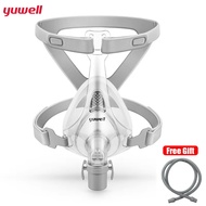 Original Yuwell YF-01 Full Face CPAP Mask Set Covers Mouth & Nose Includes Headgear, Frame & 1.8m Tu