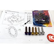 2 BIJI NUT CNC CALIPER DEPAN RR150 HENG SCREW THAILOOK