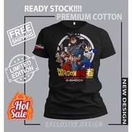 2024 fashion T-shirt Casio G-shock Dragon Ball / G-shock Tshirt / Baju Microfiber Jersi / Jersey Sublimation / Tshirt/collar/long