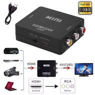 【จัดส่งที่รวดเร็ว】กล่องแปลง HDMI to AV (RCA) หัวแปลง HDMI เป็น AV ( HDMI to AV converter) ตัวแปลงสัญญาณ HDMI2AV / D-PHONE