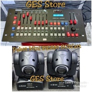 PAKET Moving head Beam 80watt 2 unit Bonus mixer DMX 512 & kabel 5mtr