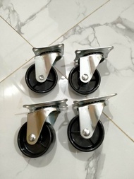 roda gepeng nilon 2" roda koper 5cm (4pcs)