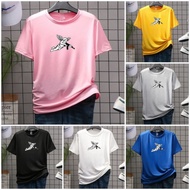 KATUN Men's Adult T-Shirt Wanita Men's Short Sleeve T-Shirt/ Wanita Angel Motif/ Ak47 Cotton Logo Or