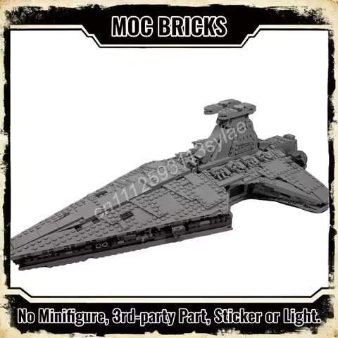 1481pcs Imperial Venator UCS Star Battle Imperial Star Destroyer MOC 75394 Building Block with 7 Dol