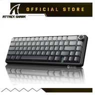 ATTACK SHARK X66 Wireless Mechanical Keyboard with Side Printed PBT Keycaps,60% Wireless Gasket Mech