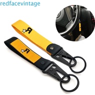 REDFACEVINTAGE GTA5 Keychain Car Ornaments Automobiles Webbing Strap For Fans Key Ring RockStar Logo