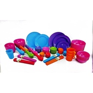 Green Leaf PP Plate(6"/8"/8.5"/9"/10") / Bowl(5.5"/6")🥣软塑胶碗碟🥣Pinggan Mangkuk Plastik(6pcs/pck)