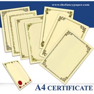 Certificate paper 100 sheets