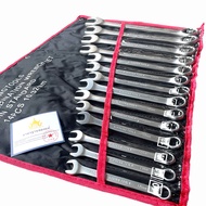 ชุดประแจ เบอร์ใหญ่ Euro King Tools ประแจ ประแจแหวนข้างปากตาย 10-32mm ประแจรวม 14ตัว/ชุด