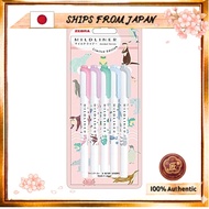 SHIPS FROM JAPAN Zebra Highlighter Mile Liner 5-Color Set A: Animals WKT7-AS-5C-A