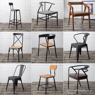 Outdoor Seat American Style Backrest Chair Restaurant Chair Cafe Iron Art Leisure Wholesale Iron Art