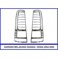 Tail Lamp Cover/Rear Garnish Cover Avanza Xenia Old Lama 2004-2006 CHROME