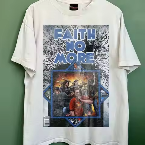 Faith No More Print White T Shirt Ahn02146
