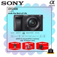 Sony  Alpha A6400 Mirrorless Camera with 16-50mm Kit