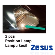 2 pcs lampu kecil kereta small light bulb Position light bulb, 12V 5W (W5W) t10 Yellowish